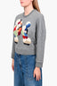 3.1 Phillip Lim Grey Sweatshirt with Multicolour Poodle Size XS