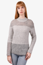 3.1 Phillip Lim Grey Wool Blend Striped Sweater Size S