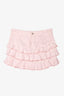 Isabel Marant Pink Cotton Eyelet Tiered Mini Skirt Size 34