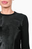 A.L.C. Black Wool/Calf Fur Sweater Size XS