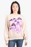 Acne Studios Beige/Purple Mushroom Sweatshirt Size XXS