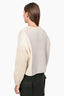 Acne Studios Cream Wool Cable Knit Sweater Size XXS