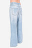 Acne Studios Light Wash Denim Wide Leg Jeans Size 30