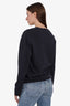 Acne Studios Navy Cotton 'Woman Power' Sweatshirt Size XS