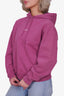 Acne Studios Purple Logo Print Hoodie Size XXS