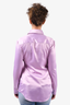 Acne Studios Purple Satin Button Down Shirt Size 32