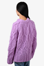 Acne Studios Purple Wool Blend Oversized Sweater Size XXS