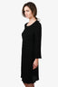 Alaia Black Stretch Knit Dress Size 42