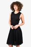 Alaia Black Stretch Knit Sleeveless Dress Size 40