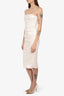 Alex Perry White Drape Bustier Dress Size 6