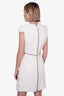 Alexander McQueen White Tweed Zip-off Detail Dress Size 40