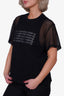 Alexander Wang Black Net Logo T-Shirt Size L