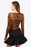 Alexandre Vauthier Tiger Print Bodysuit Size 38