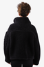 Ambush Black Wool Fleece Sherpa Half Zip Logo Embroidered Sweater Size 2