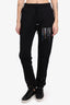 Amiri Black Cotton Embroidered Paint Drip Core Logo Track Pants Size 38