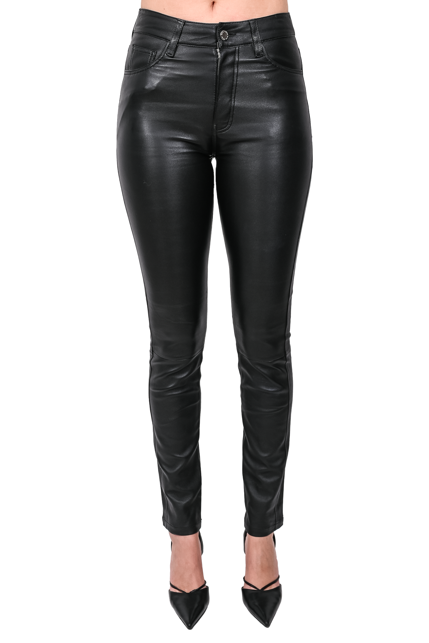 Anine Bing Black Lambskin Leather Pants Size S Mine & Yours