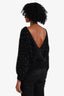 BA&SH Black Low Back Sweater With Crystals Size 3