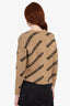 Balenciaga Beige Logo Intarsia Wool Sweater Size X-Small