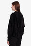 Balenciaga Black Cut Out Sweater with Wrap Size 40