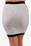 Boutique Moschino Black/White Gold Button Detail Skirt Size 4