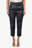 Brunello Cucinelli Dark Blue Tapered Denim Jeans with Embroidered Belt Size 2