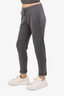 Brunello Cucinelli Grey Cotton Beaded Sweatpants Size S
