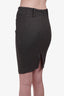 Brunello Cucinelli Grey Wool Mini Skirt Size 2