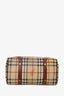 Burberry Beige Check Coated Canvas Bowling Bag