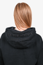 Burberry Black Cotton Embroidered Logo Hoodie Size S