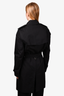 Burberry Black Double Breasted Trench with Belt Size 46