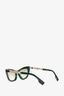 Burberry Green/Gold Logo Tinted Sunglasses