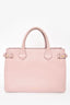 Burberry Pink Leather Novacheck 'Banner' Medium Tote