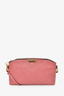Burberry Pink Textured Leather Crossbody Bag