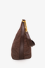 Bvlgari Brown Canvas Logo Print Shoulder Bag