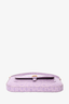 By Far Purple Croc Embossed 'Miranda' Shoulder Bag