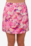 Cami NYC Pink Floral Linen 'Madelise' Skirt Size S