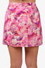 Cami NYC Pink Floral Linen 'Madelise' Skirt Size S