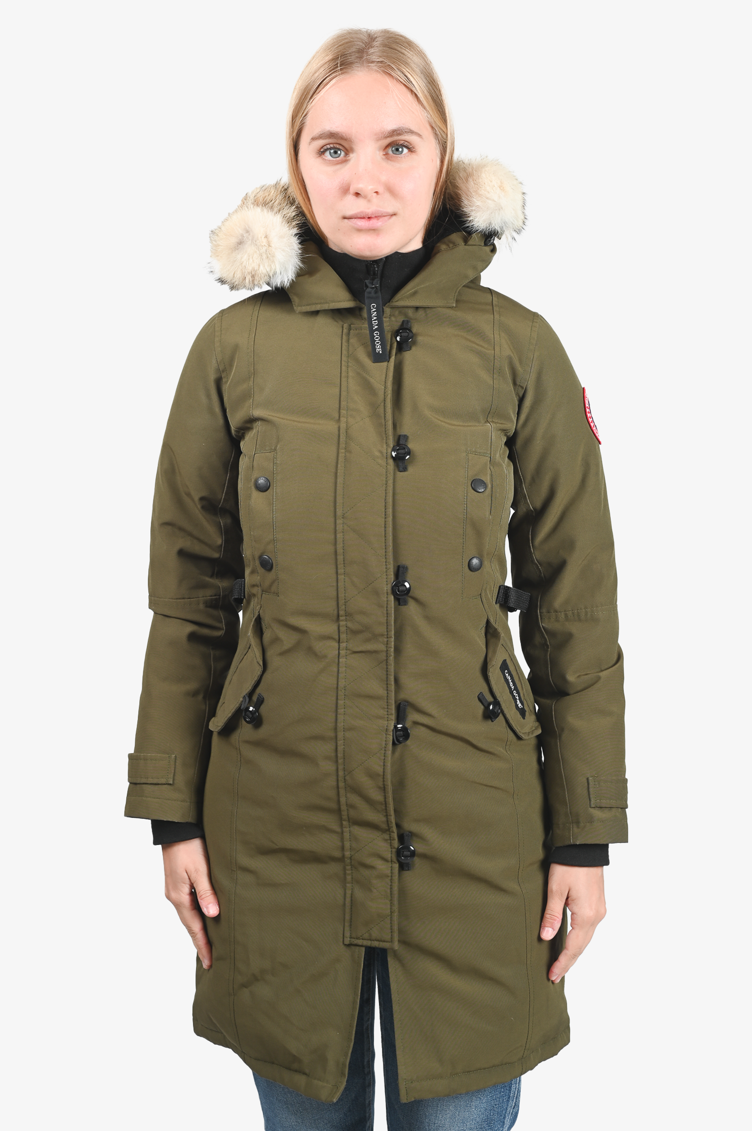 Fur Hood Canada Goose Parka Military Green Canada Goose Army Green