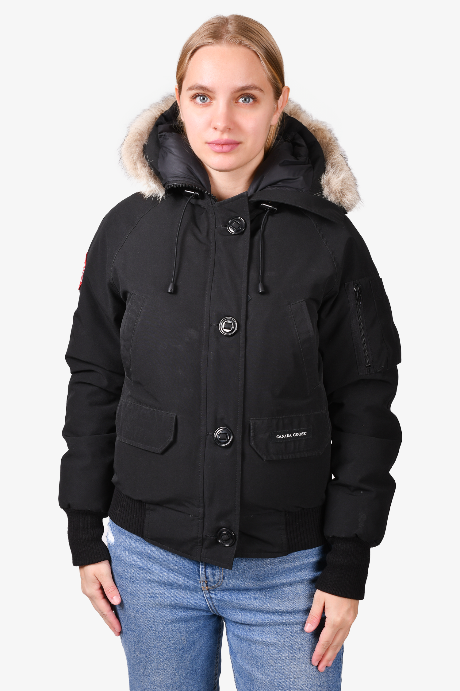 Canada Goose Black 'Chilliwack Bomber' Down Jacket Size XS – Mine