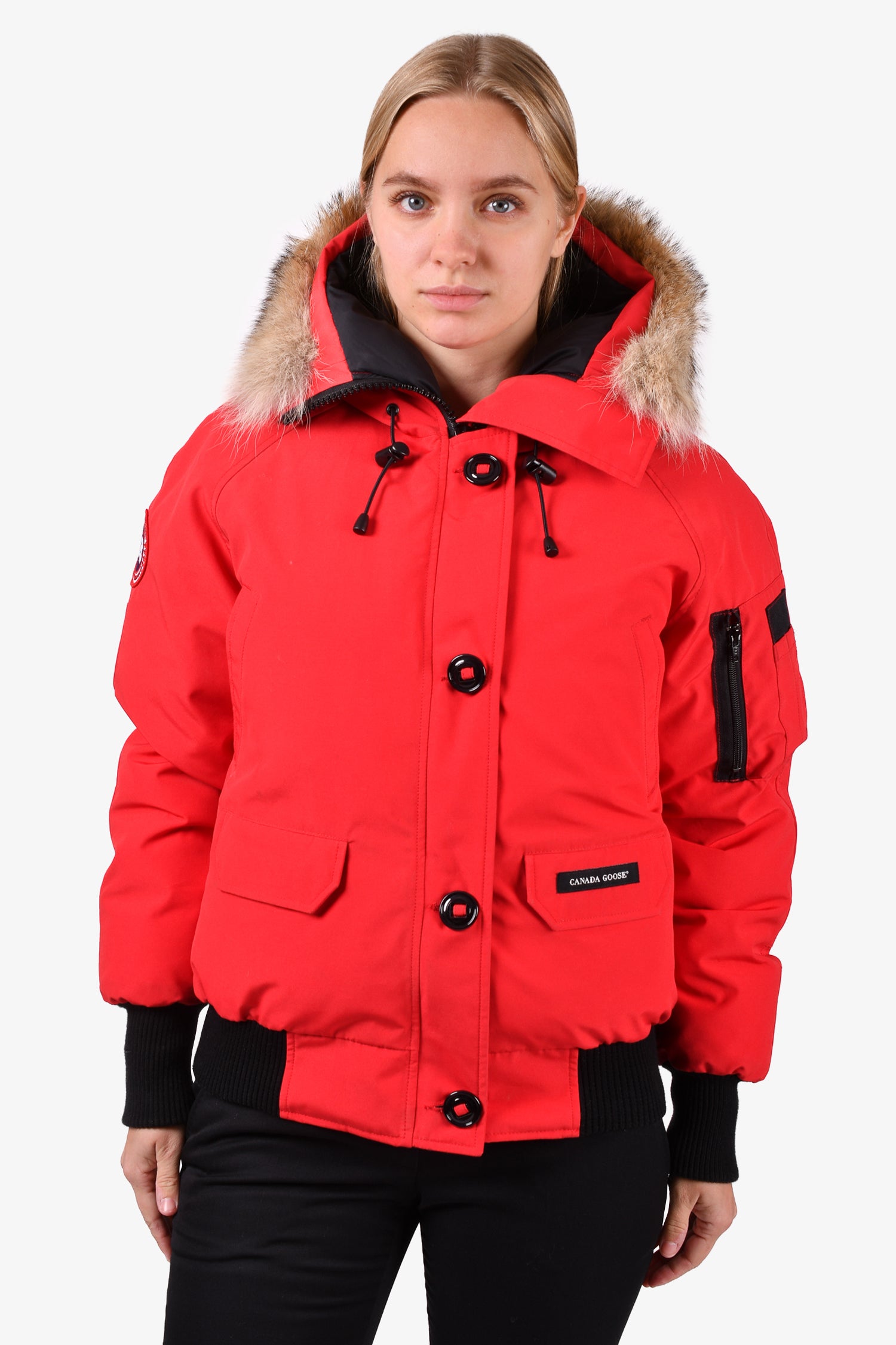 Bomber Jacket Red Canada Goose Puffer Jacket Canada Goose Red Down