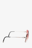 Cartier Pink Gradient Rimless 135 Sunglasses (As Is)
