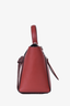 Celine 2017 Burgundy Leather Braided Micro Belt Bag