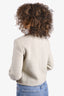 Celine 2021 Light Green Tweed Wool Button Detail Cropped Jacket Size 38