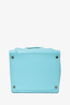 Celine Aqua Blue Leather Phantom Luggage Tote Bag