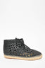 Celine Black Leather Espadrille Sneakers Size 37