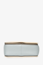 Celine Blue/Cream Leather Rectangle 'Frame' Shoulder Bag