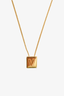 Celine Gold Toned 'V' Pendant Necklace