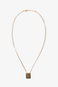 Celine Gold Toned 'Y' Pendant Necklace