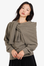 Celine Grey Cashmere/Wool Double Sweater Size XS