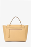 Celine Yellow Leather Belt Top Handle Bag With Detachable Strap